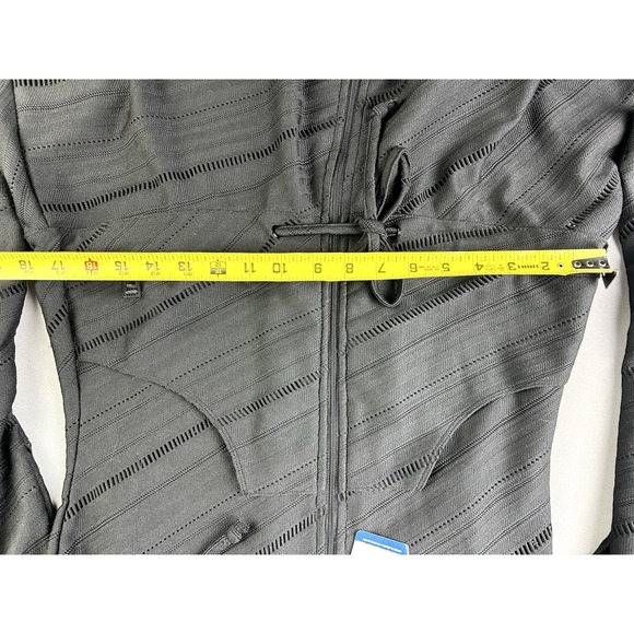 Fila Women's M Long Hooded Full Zip Jacket Black Beach Cover Up NEW With Tags - Picture 9 of 11